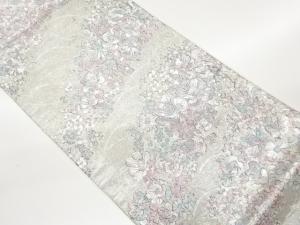 花々模様織出し袋帯